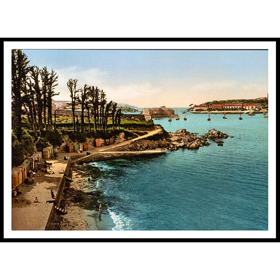 Ile De Tristan Douarnenez, A New Print Of A Vintage Beach Scene