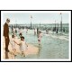 Inthe Surfat Rockaway 1902, A New Print Of A Vintage Beach Scene