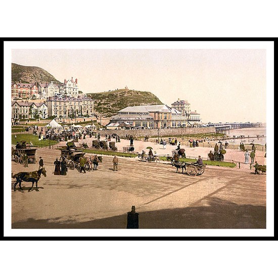 Llandudno 3, A New Print Of A Vintage Beach Scene