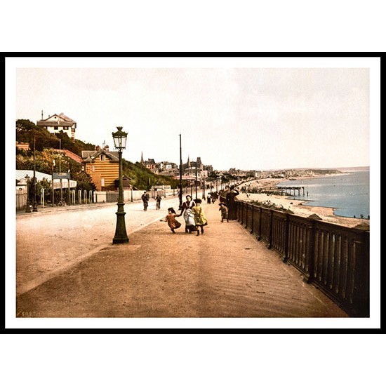 Maritime Boulevard Havre France, A New Print Of A Vintage Beach Scene