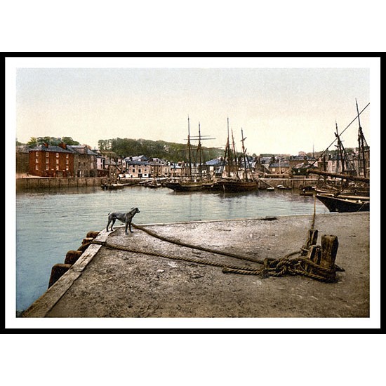 Padstow, A New Print Of A Vintage Beach Scene