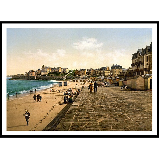 Parame France, A New Print Of A Vintage Beach Scene