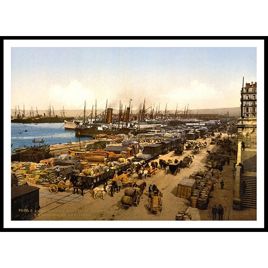 Quay De La Joliette, A New Print Of A Vintage Beach Scene