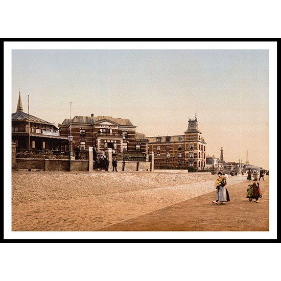 Scheveningen Holland, A New Print Of A Vintage Beach Scene