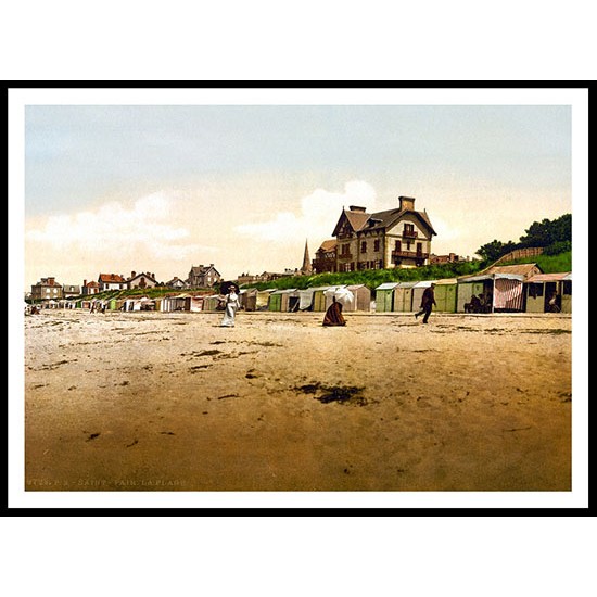 The Beach St Pair, A New Print Of A Vintage Beach Scene