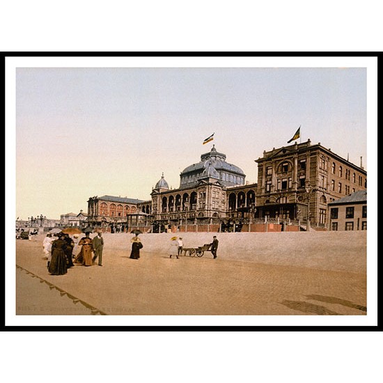 The Kursaal Scheveningen Holland, A New Print Of A Vintage Beach Scene