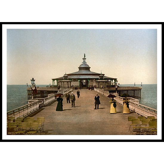 The Pier Blankenberghe Belgium - 1, A New Print Of A Vintage Beach Scene