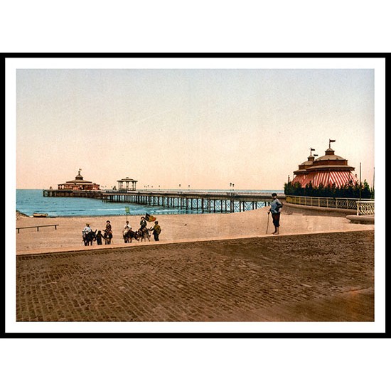 The Pier Blankenberghe Belgium - 2, A New Print Of A Vintage Beach Scene