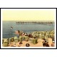 The Pier Norderney Germany, A New Print Of A Vintage Beach Scene The Pier Norderney Germany, A New Print Of A Vintage Beach Scene