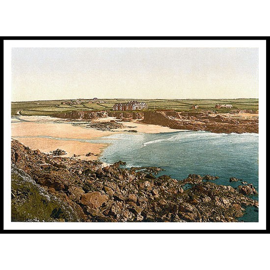 Trevone, A New Print Of A Vintage Beach Scene