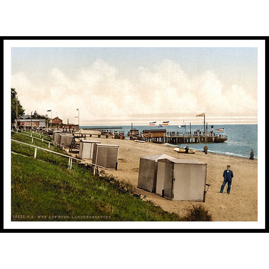 Wyk On Fohr Schleswig, A New Print Of A Vintage Beach Scene