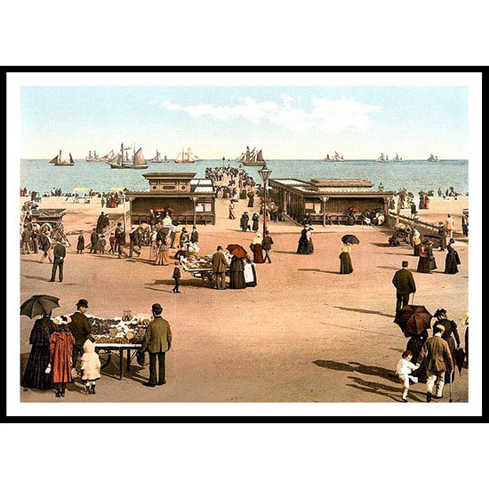 Yarmouth 2, A New Print Of A Vintage Beach Scene