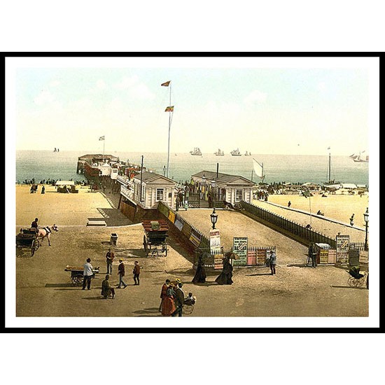 Yarmouth 3, A New Print Of A Vintage Beach Scene