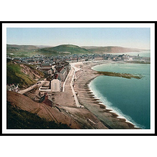 Aberystwith 2, A New Print Of A Vintage Beach Scene