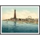 Blackpool 2, A New Print Of A Vintage Beach Scene