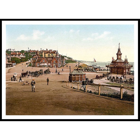 Bournemouth 1, A New Print Of A Vintage Beach Scene