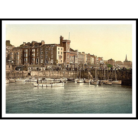 Bridlington 2, A New Print Of A Vintage Beach Scene