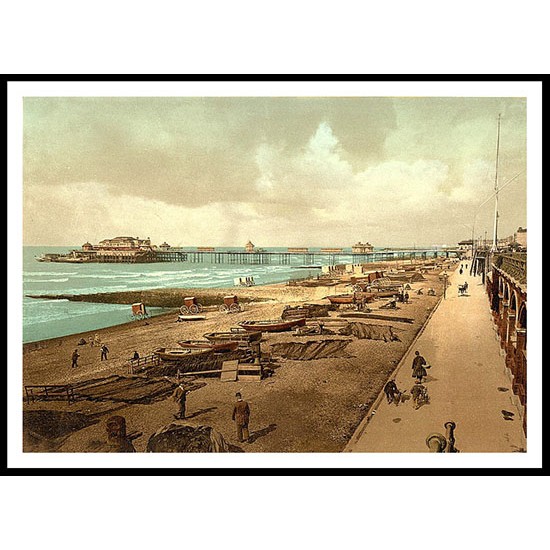 Brighton 2, A New Print Of A Vintage Beach Scene