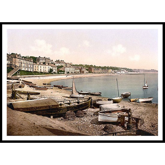 Dawlish, A New Print Of A Vintage Beach Scene