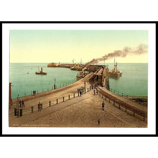 Dover, A New Print Of A Vintage Beach Scene