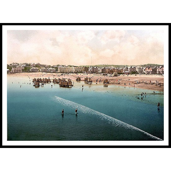 Paignton 2, A New Print Of A Vintage Beach Scene