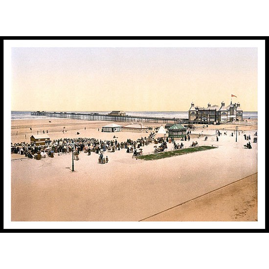 Rhyl 1, A New Print Of A Vintage Beach Scene