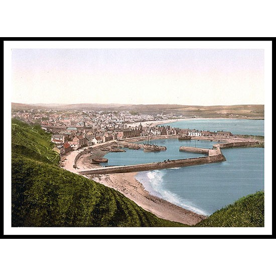 Stonehaven, A New Print Of A Vintage Beach Scene