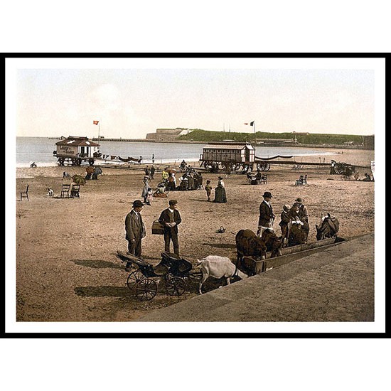 Weymouth 2, A New Print Of A Vintage Beach Scene