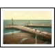 Whitby, A New Print Of A Vintage Beach Scene