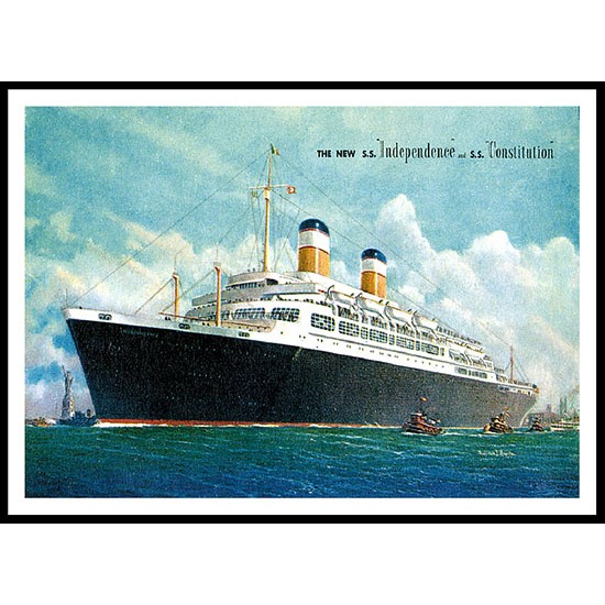 Ship-Card - 13, A New Print Of A Vintage Ship Card