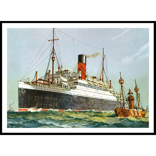 Ship-Card - 2, A New Print Of A Vintage Ship Card