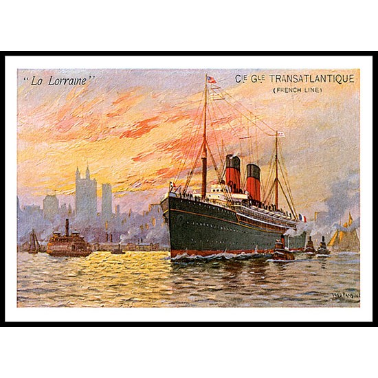 Ship-Card - 20, A New Print Of A Vintage Ship Card