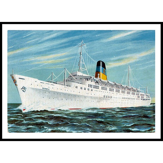 Ship-Card - 23, A New Print Of A Vintage Ship Card