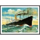 Ship-Card - 24, A New Print Of A Vintage Ship Card