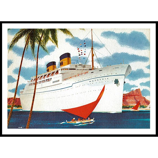 Ship-Card - 29, A New Print Of A Vintage Ship Card