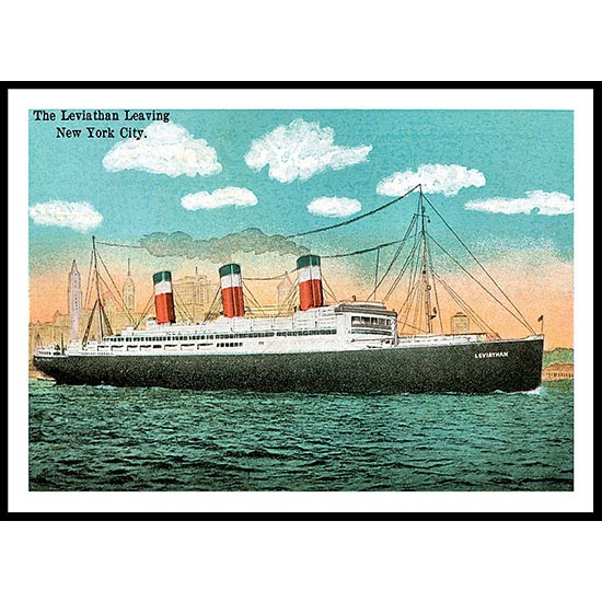 Ship-Card - 34, A New Print Of A Vintage Ship Card