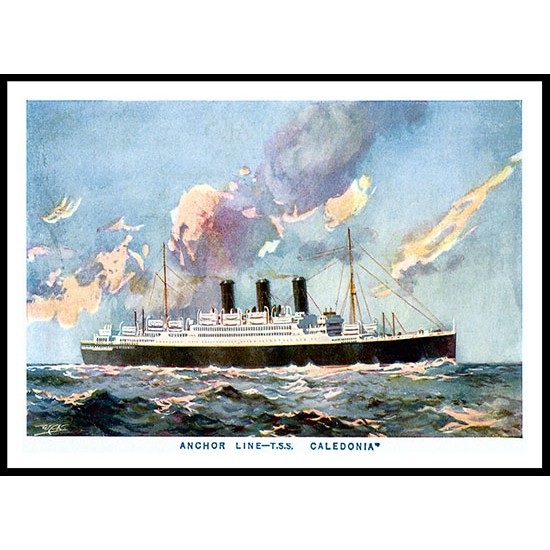 Ship-Card - 41, A New Print Of A Vintage Ship Card