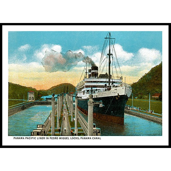 Ship-Card - 45, A New Print Of A Vintage Ship Card