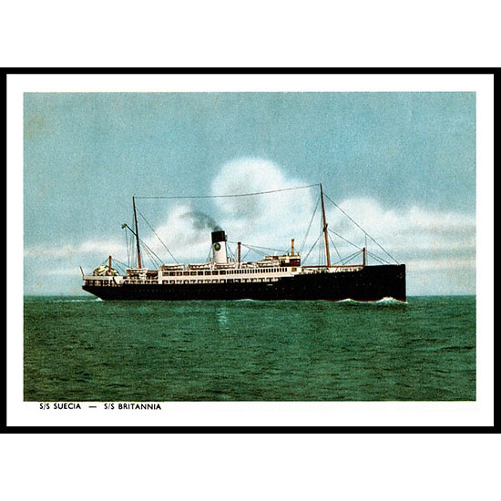 Ship-Card - 58, A New Print Of A Vintage Ship Card