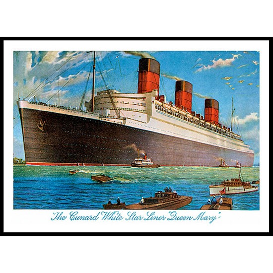 Ship-Card - 60, A New Print Of A Vintage Ship Card