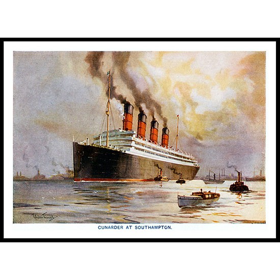 Ship-Card - 63, A New Print Of A Vintage Ship Card