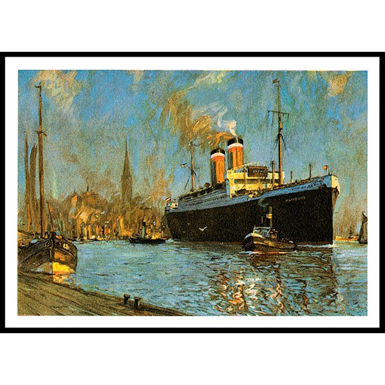 Ship-Card - 68, A New Print Of A Vintage Ship Card