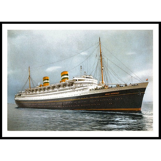 Ship-Card - 74, A New Print Of A Vintage Ship Card