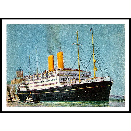 Ship-Card - 78, A New Print Of A Vintage Ship Card