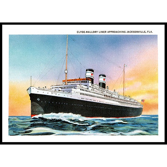 Ship-Card - 82, A New Print Of A Vintage Ship Card