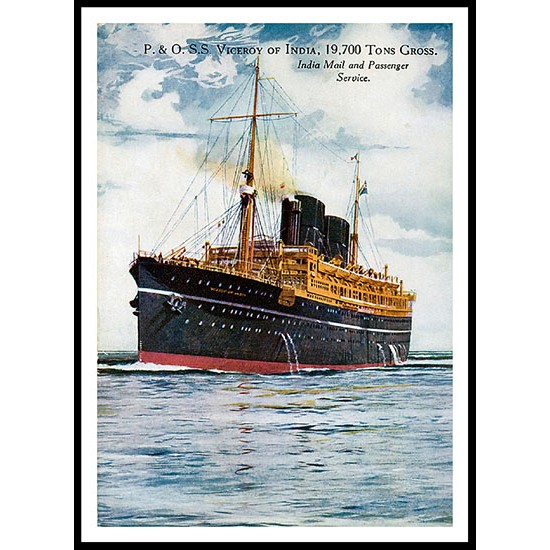 Ship-Card - 90, A New Print Of A Vintage Ship Card