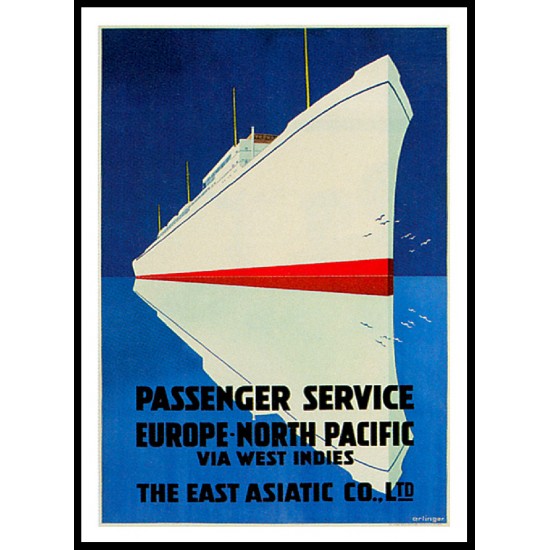 Ship-Card - 98, A New Print Of A Vintage Ship Card