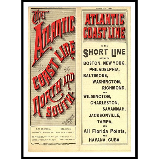 1885 ACL cover, A New Print Of A Vintage Trade Card