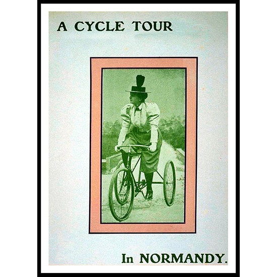 ACycle Tour, A New Print Of A Vintage Trade Card