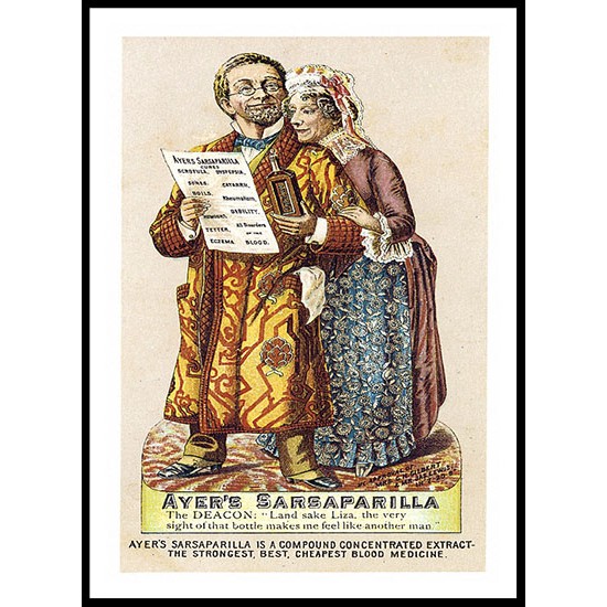 Ayer, A New Print Of A Vintage Trade Card